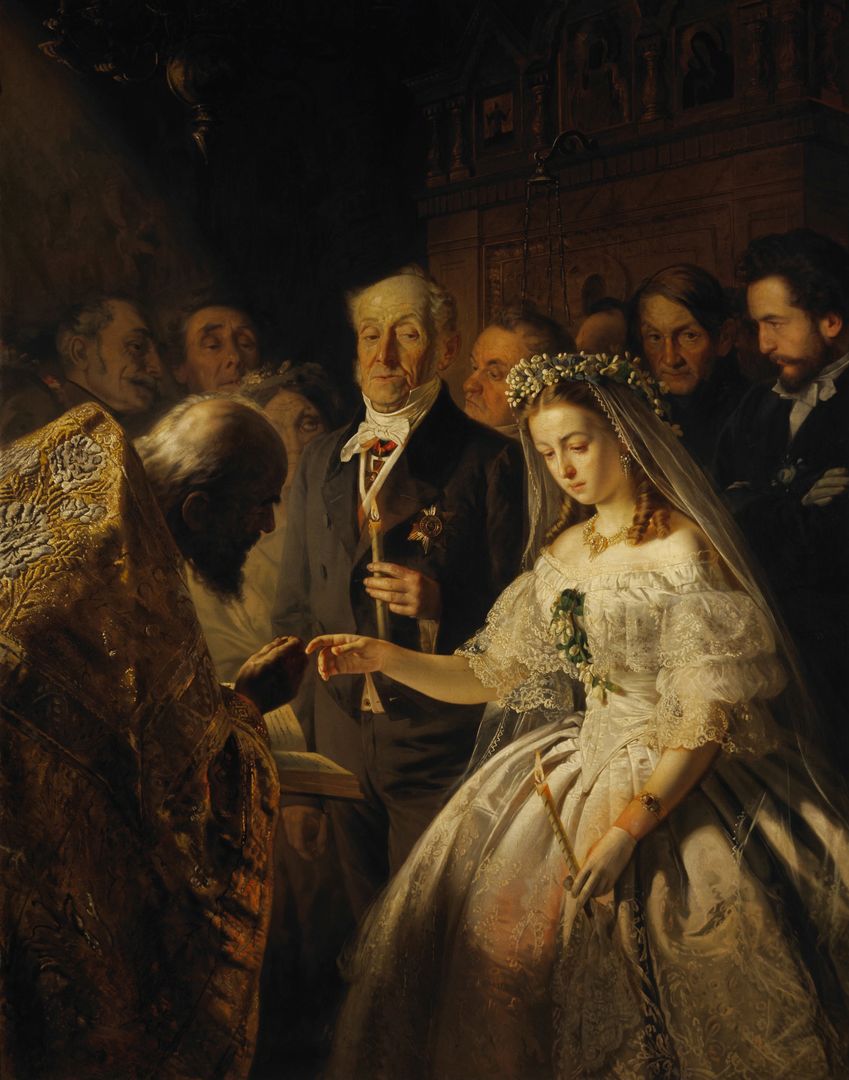 В.Пукирев. Неравный брак. 1875